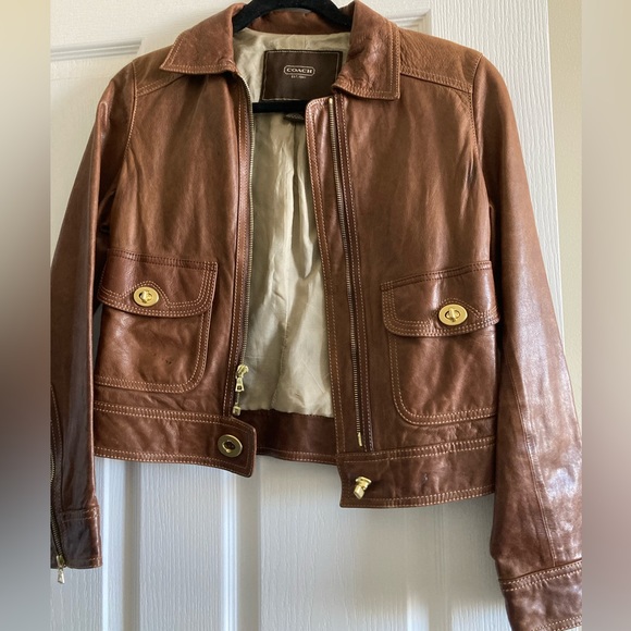 Coach Leather Jacket - Picture 1 of 5